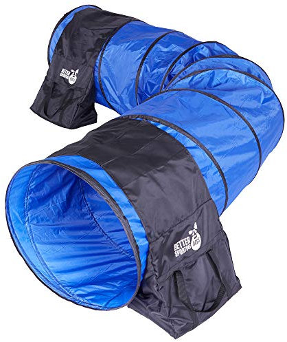 Better Sporting Dogs 10 Foot Dog Agility Tunnel with Sandbags | Dog Agility Equipment | Dog Agility Training