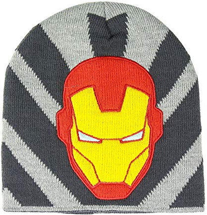 CERDÁ LIFE'S LITTLE MOMENTS Unisex Kids 2200005889 3D Iron Man Hat - Official Marvel License, Gris, One Size