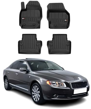 OMAC Fußmatten für Volvo S80 XC70 V70 2007-2016 Gummi 4tlg Schwarz