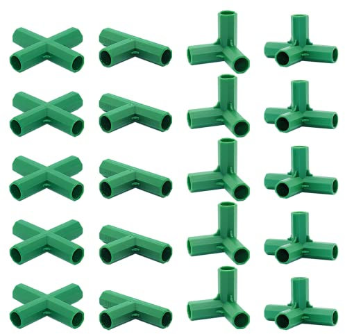 20PZ Montaggio 11MM 4 Tipi Supporto Stabile Heavy Duty Frame Greenhouse Frame Building Connector Adatto per Uva Trellis Sunscreen Shed Giardinaggio