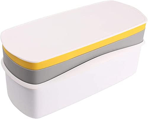 ZRDSZWZ Zuverlässige Mikrowelle Ofen Heizung Lunchbox Nudelbox Mikrowelle Kochen Nudeln eine Lunchbox Lunchbox @ weiß _ drei Etagen (Farbe: weiß, Größe: 3 Etagen)