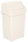 M1SS 8L/25L/50L Litre Plastic Swing Bin Waste Recycle Dustbins Kitchen, Bathroom Rubbish Trash Refused Bins (Soft Cream, 25 Litre)