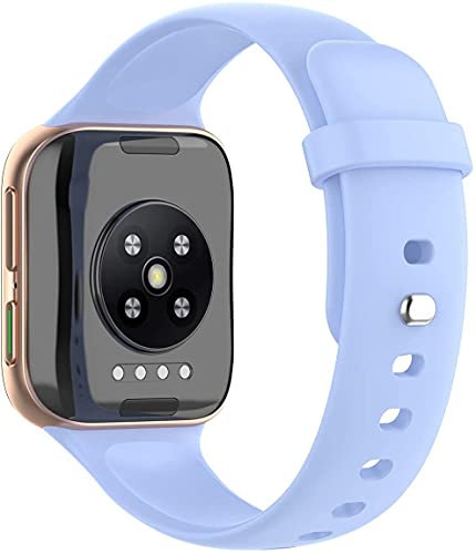 Tyogeephy Kompatibel mit Oppo Watch 41mm Armband Damen/Herren Ersatz Silikon Armbänder Farbe Watch Accessoires mit Metallknopf für Oppo Watch