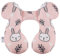 vocheer Baby Travel Pillow (Upgraded), Kopf- und Nackenstützkissen für Kinderwagen, Autositz, Stroller, Babywippe, Baumwolle，weißer Bär