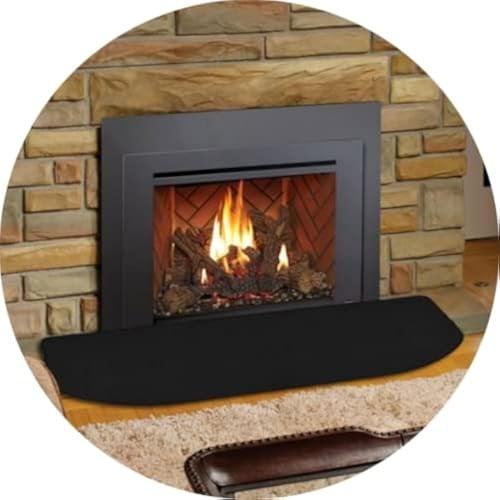 Fireplace Mat Fireproof Mat, Flame-Resistant Pad Fiberglass HearthArea Rug Chiminea Mat Ember Protection Mat for Indoor Fireplace Stove Protection