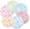 URAQT Shower Caps for Women, 6 Pack Waterproof Bath Caps Reusable Shower Hats, Elastic Band Shower Caps Large Plastic Long Hair Bath Caps for Ladies Spa Salon Home Use, Keeping Hair Dry