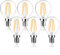 EXTRASTAR Edison Vintage Glühbirne G45 E14 Led Filament Birne,6W Ersetzt 60W,750LM, 2700K Warmweiß,Nicht Dimmbar, 6 Stück