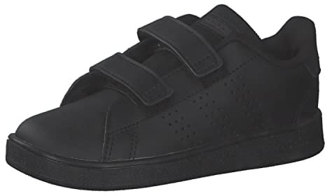 adidas Garçon Unisex Kinder Advantage Lifestyle Court Two Hook-and-Loop Shoes Chaussures de Tennis, Core Black/Core Black/Grey Six, 22 EU