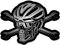 Samunshi Biker Skull Totenkopf Aufkleber Autoaufkleber für Motorrad Fahrrad Roller oder Auto Sticker Schädel Totenschädel MTB Fahrrad Rennrad (10x8cm Biker Skull Totenkopf)