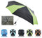 Coopola Extra großer quadratischer Golf-Regenschirm – 140 cm Bogen, UV-Schutz mit UPF 50+ Stoff, One-Touch-Automatik, Schwarz/Grau