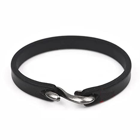 ZENSE - Bracelet pour homme en cuir avec attache noire ZB0353