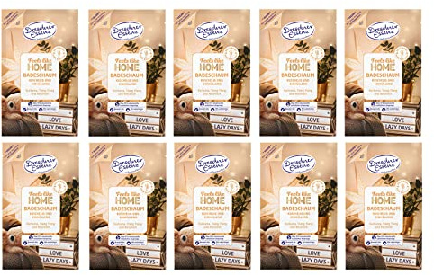 10er Pack Dresdner Essenz Schaumbad Feels like Home 10 x 60 g Badezusatz vegan