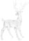 EXCEART 2 Stücke Spielzeug Tiere Geschenke Hochzeit Schmuck Stehend Elch Kristall Büro Rentier Schrank Acryl Ornamente: Zentrum Skulptur Festliche Dekore Figuren Hause Weihnachtsstatuen