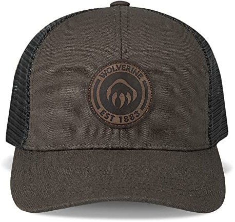 WOLVERINE Unisex-Erwachsene Trucker-Mütze mit Schnappverschluss für Damen und Herren, Einheitsgröße Cap, 1883-Black Olive