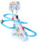 Harilla Elektrisches Pinguin-Rennset mit Lichtern Kleines Pinguin-Rutschen-Spielset Spielen Sie lustige kleine Pinguin-Spielzeugtreppen, 6 Pinguin
