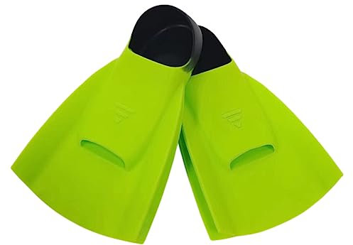 ENEN Schwimmflossen, Schnorchelflossen kurz Verstellbare Flossen für Kinder und Erwachsene zum Schnorcheln, Schwimmen (XS(30-32 Meter),Grün + Schwarz)