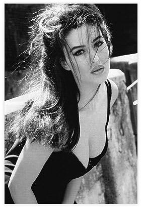 Monica Bellucci Modell-Poster auf Leinwand, Poster, Wandkunst, Dekordruck, Bild, Gemälde für Wohnzimmer, Schlafzimmer, Dekoration, ungerahmt, 30 x 45 cm