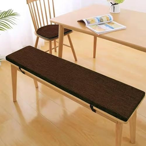 Tielag Bankauflage Stuhlkissen, Sitzkissen für Bank, Waschbare Bankkissen Sitzauflage, Abnehmbarem Bankpolster Auflage für Gartenbank Schaukel, Terrasse, Esstisch, 160×35×5cm