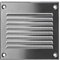 Steinberg14 - Griglia di Ventilazione Rettangolare 100x100mm - Griglie di Aerazione in Metallo Acciaio Inox - Serranda di Scarico dell'aria con Zanzariera - Interna a Parete e a Soffitto
