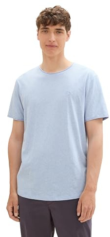 Tom Tailor Denim Herren Basic T-Shirt aus Baumwolle