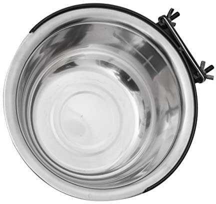FRCOLOR 1 x Pet Bowls Holder for Dog Bowl, Dog Kennel, Outdoor, Foldable Water Bottles, Coop Cup Made of Stainless Steel, Kennel Cup, Outdoor Feeding Bowl, Dog Cage