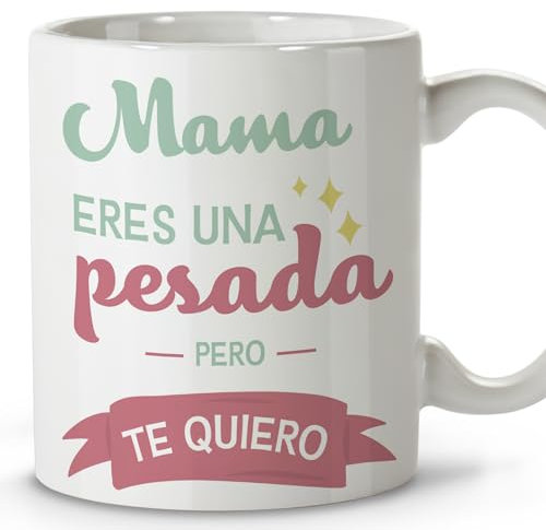 LolaPix Regalos para mama. Tazas originales para regalar. Regalo madre. Regalos para madres. Taza cerámica 330 ml. Dia de la madre.