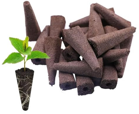 YANGWEN 30 Pezzi Spugne per la Crescita, Kit Idroponica Kit di Baccelli per Semi Germinazione Coltivazione di Piante Ecologiche Spugne Sistemi di Coltivazione idroponici