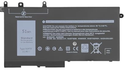 Shentec 93FTF Akku für Dell Latitude 5580 5590 5591 5480 5490 5491 5495 5280 5288 5488 E5280 E5480 E5580 E5590 Precision 15 3520 3530 M3520 M3530 D4CMT 083XPC 83XPC 4YFVG