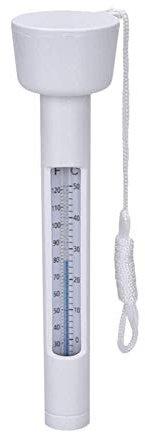 Thermomètre pour bain à remous – Thermomètre pour piscine flottante portable, thermomètre pour piscine flottante, thermomètre pour bain à remous étanche, lecture facile avec cordon pour