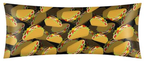 Tavisto Hot Dog Käse-Kissenbezug, langer Kissenbezug mit Reißverschluss, dekorativ, weich, rechteckig, Kissenbezug für Bett, Couch, 53,3 x 137,2 cm