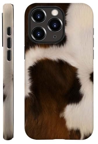 ilikediy for iPhone 11 Pro Case,HH2 Cow Print Hybrid 2 Layer Hard Shell Silicone Protective Pattern Design Case