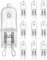 DoRight 10 Pack Frosted Wax Burner Bulbs 40W G9, Dimmable Plug in Wax Melt Burners Bulbs Warm White 2700K G9 Capsule Halogen Bulb AC220-240V for Electric Wax Melt Burners, Oven Bulbs, Candle Warmers