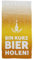 Handtuch & Strandtuch mit Spruch: Bin kurz Bier Holen - Duschtuch lustig als Gechenk für Männer - Badetuch als Geschenkidee (140x70cm)
