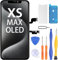 LL TRADER Display für iPhone XS MAX OLED [Nicht LCD] 6.5 Retina FHD Bildschirm Ersatz COF Touch Screen Digitizer mit Reparatur Tool Kits, Bildschirmschutz (Truetone Programmierbar) Neu