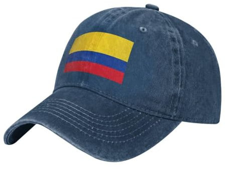 Baseballkappe Mit Columbia Flagge Cap Für Herren Und Damen,100% Baumwolle,Einstellbar Schirmmütze,Basecap Unisex Sonnenmütze Sporthut Für Damen Und Herren