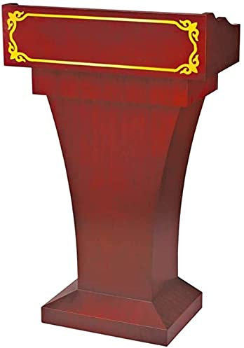 NZPOST Holzrednerpult, Stehpult aus Holz mit Schublade und offenem Schrank für Rednerpult, Kirche, Mehrzweck, helle Farbe. (Dunkle Farbe B)