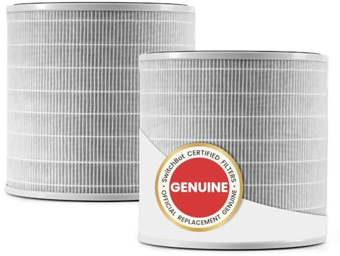 SwitchBot Filtro di ricambio per purificatore d'aria, confezione da 2, filtro per animali domestici 3 in 1 per purificatore d'aria