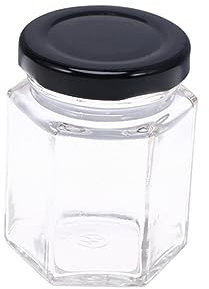 Cabilock Bottiglia Di Esagonale Per Capacità 45 Ml Barattolo Vuoto Per Da 60 G Per Noci Zucchero Organizer Da Cucina Per La Casa