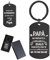 Schlüsselanhänger personalisiert, Geschenke zum Geburtstag Vatertag originell personalisierte Geschenkidee Vater Geschenk Herren - Es gibt viele Superhelden, aber mein Favorit heißt Papa, Schwarz , 1