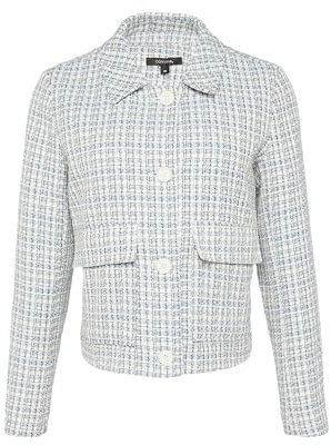 Comma Kurze Tweed-Jacke mit aufgesetzten Taschen