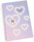 KiBcsLic Notebook con Legame a Spirale per La Pianificazione, 15.2cmx21cm, 96 Pagine per Uso Accademico, Cuore