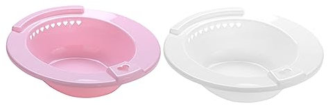 YOSADIER 2stücke Sitzbad Für Toilette Haushaltsreinigungsbecken Pflegebecken Für Zuhause Toiletten-damen-bidet Squat-freies Bidets