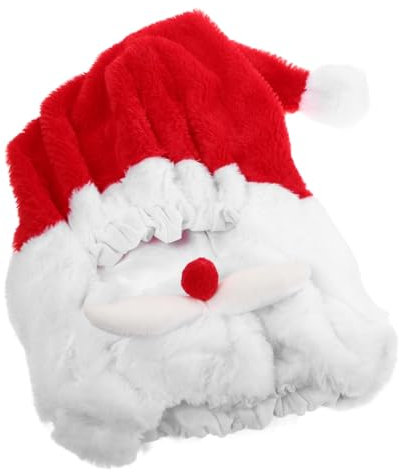 ELAYARD Weihnachtsmann Motorradhelm Überzug Lustige Weihnachtsmütze für Motorräder Leichte und Bequeme Helmabdeckung mit Einzigartigem Design für Festliche Outdoor Dekorationen