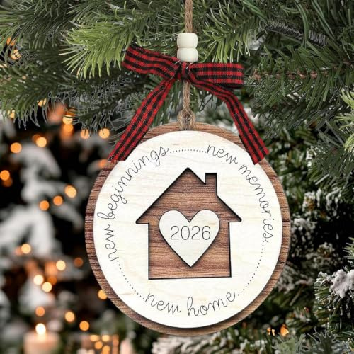 Einzugsgeschenke Wohnung,Einzugsgeschenke Haus, Einweihungsgeschenk,Geschenk zum Einzug ins Haus,Deko Wohnzimmer für Flur & Schlafzimmer,New Home Ornament,Weihnachtsdekoration,Weihnachtsbaumschmuck