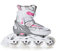 Raven Profession Inlineskates Inliner für Kinder und Erwachsene OPTIONAL 2in1 mit Schlittschuhen verstellbar White/Pink 35-39 (23 cm-25,5 cm)