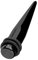 Piersando Dehnungsstab Ohr Piercing Dehnstift Dehner Ohrdehner Dehnstab Flesh Tunnel Plug Expander Taper Stab Gerade Schwarz 10er Set 1,6mm - 12mm