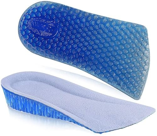 Xrten 1 Paire Talonnettes Semelles Hauteur-Augmentation Grandissantes en Silicone, Respirant Nid d'abeille Semelle Intérieure en Gel, 3cm