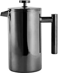 ECHTWERK Prensa Francesa de Acero Inoxidable, cafetera térmica aislada de Doble Pared, cafetera con Filtro de Prensa para casa, Camping y Oficina, 800 ml, Negro-Edición, 9,2 x 15,7 x 19,5