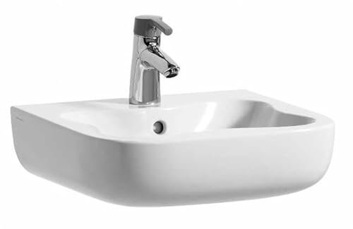 Laufen Handwaschbecken Florakids 1 Hahnloch mittig mit Überlauf 450x410 weiß, Farbe: Weiß