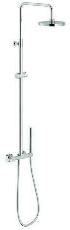 AQ93130/50CR MISCELATORE DOCCIA ESTERNO CON RAMPA TELESCOPICA E SOFFIONE NOBILI
